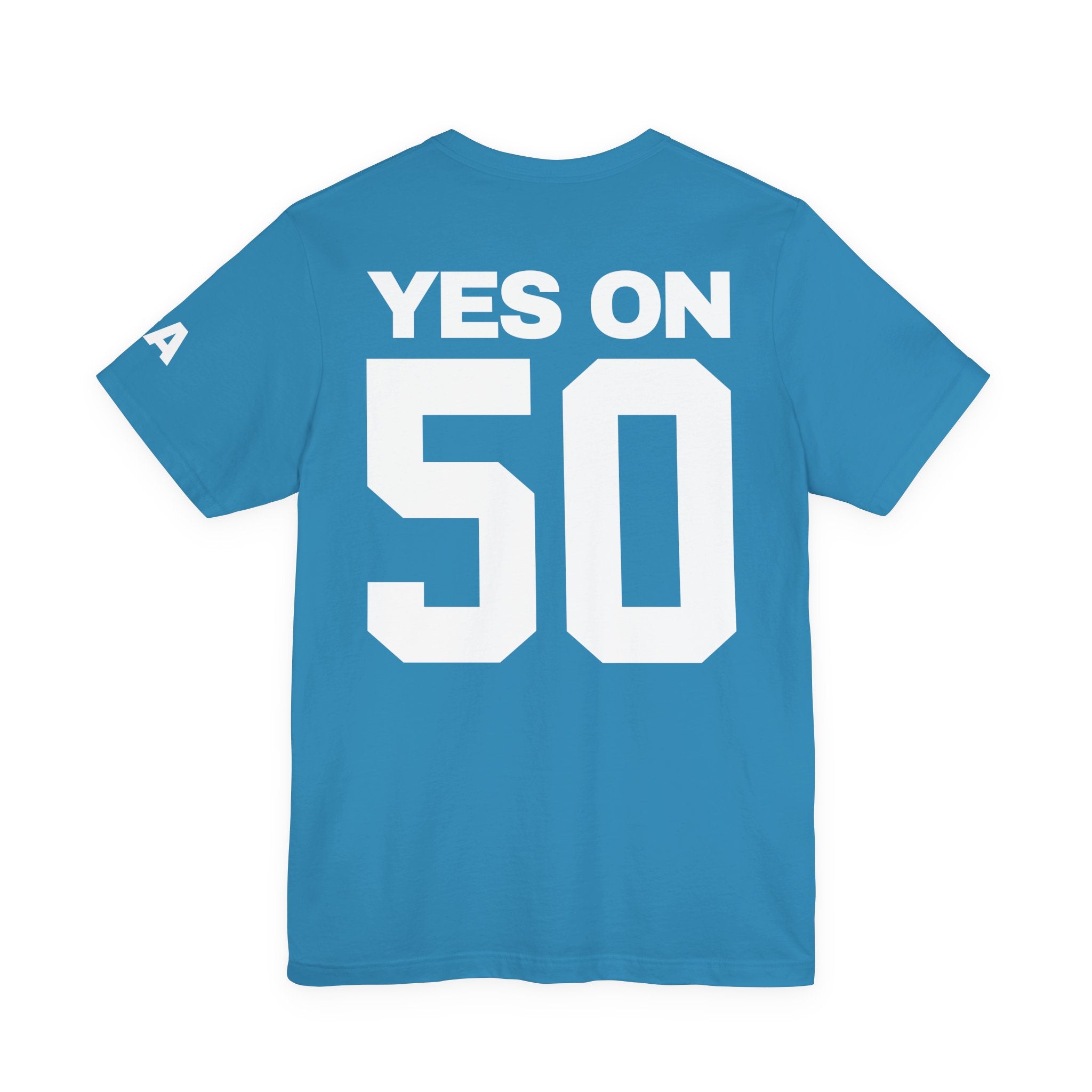 No Trump Trickery YES PROP 50 Front/Back Unisex Tee